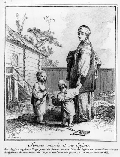 A Married Jewish Woman and Her Children by French School